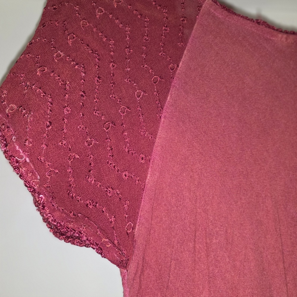 Advance Apparels dress Boho Fairy core Free Size Red %100 Cotton Womens - Picture 9 of 9